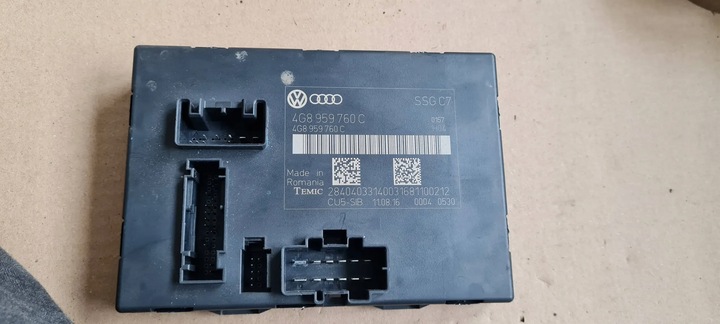 фото №1, S6 c7 4g a6 рестайлінг модуль блок керування сидіння масаж комфорт 4g8959760c s7 4g a7