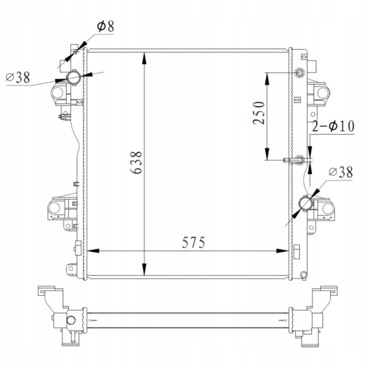 фото №1, Радиаторов воды toyota land cruiser j15 09- 3.0