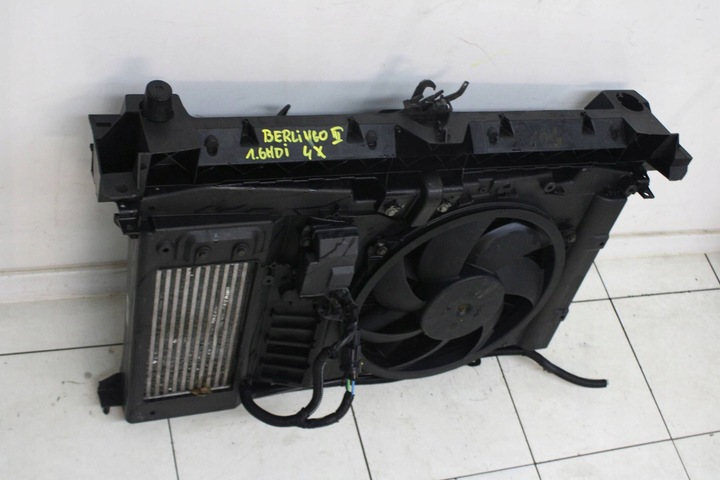 фото №2, Citroen berlingo iii partner 08r- 1.6 hdi pas переднє радіатор вентилятор