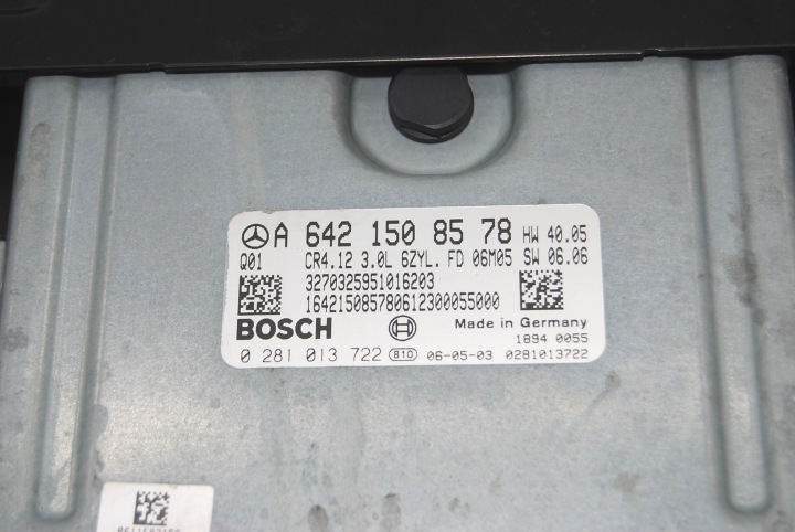 фото №6, Блок керування двигуном (ебу, комп'ютер двигуна) ecu mercedes w211 3,0 cdi a6421508578 0281013722
