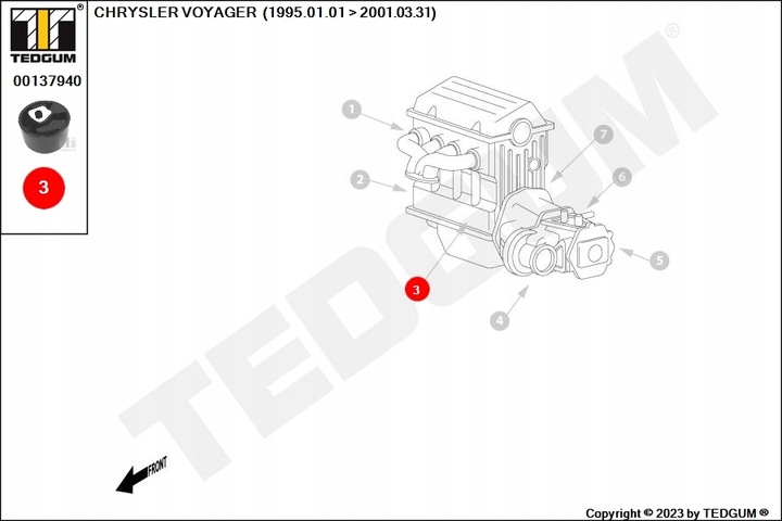 фото №10, Подушка коробки коробки передач tedgum 00137940