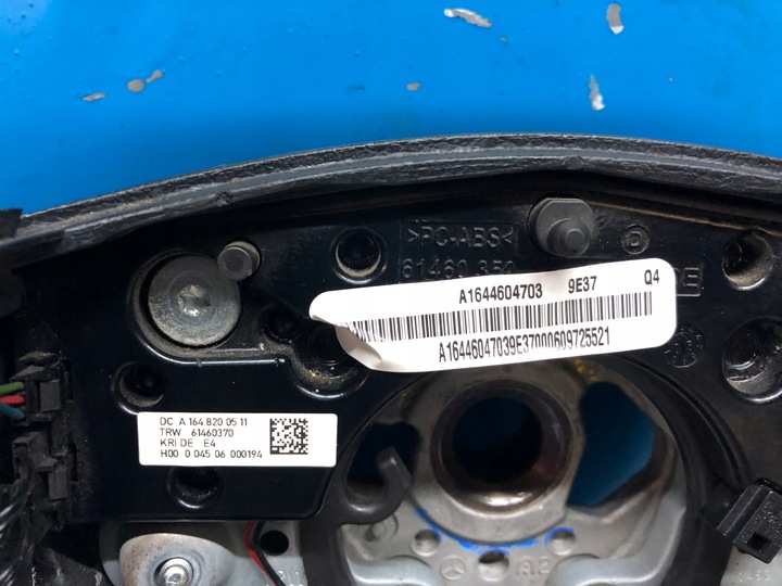 фото №12, Mercedes ml w164 руль кожа кожаный a1644604703