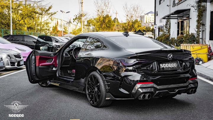 фото №11, Карбоновий дифузор спойлер зад bmw g22 g23 sq стиль