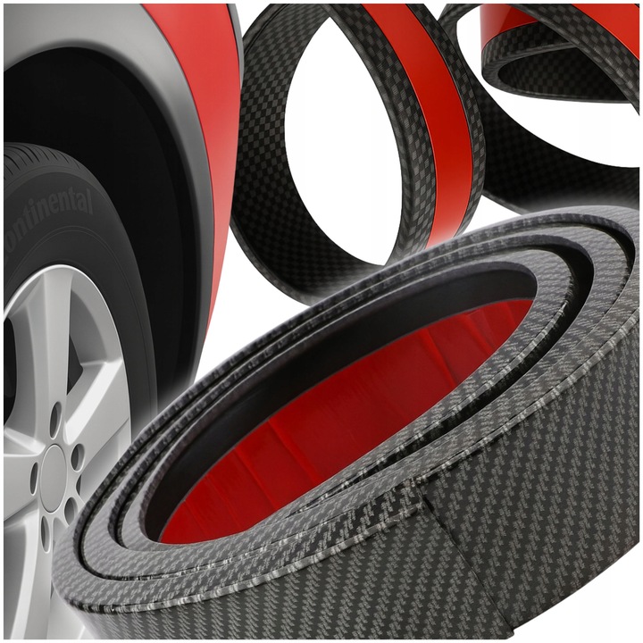 фото №1, Накладка планка защитная колёсная арка крыльев планка карбон планка na подкрылки