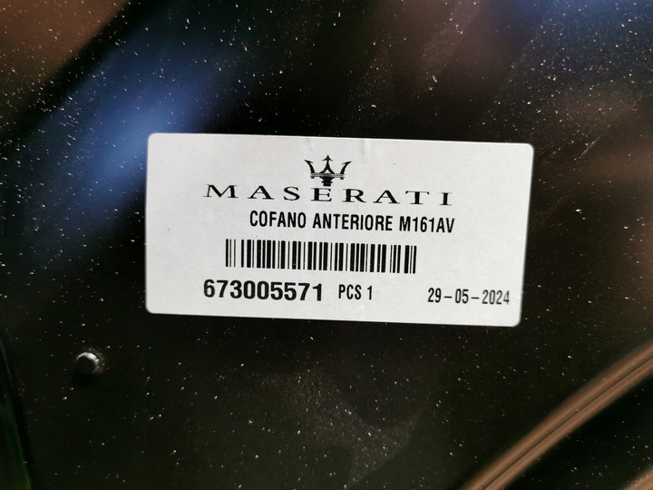 фото №14, Maserati levante 16- капот кришка двигуна нова 673005571