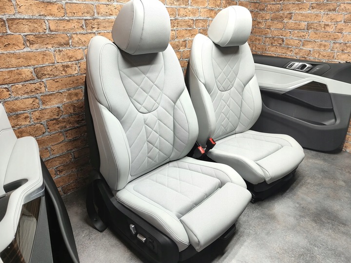 фото №11, Bmw x5 g05 lci обивка сиденья обшивки m набор sport silverstone европа