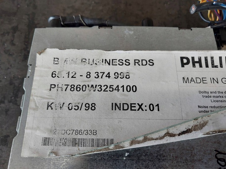 фото №9, Радиопроигрыватель бизнес rds bmw 5 e39 8374998 65128374998