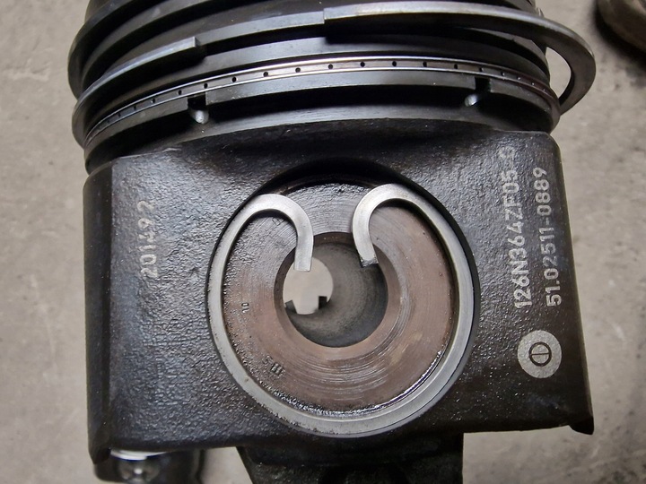 фото №6, Поршень шатун двигуна man tg3 tgs tgx euro6 470/510km d2676 51025110889