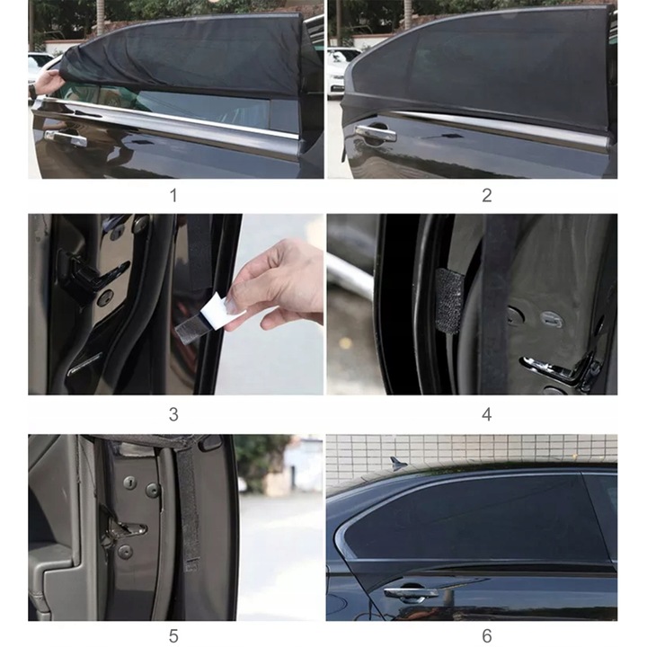 фото №3, 2x захист сонцезахисна na скло автомобіля