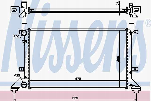 фото №13, Радиаторов двигателя nissens 65231a 2d0121253