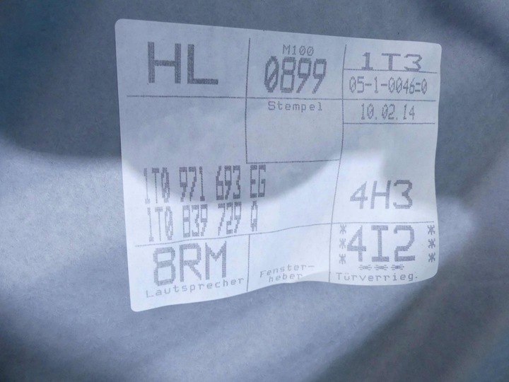 фото №7, Підйомник зад лівий vw touran i рестайлінг 10-15