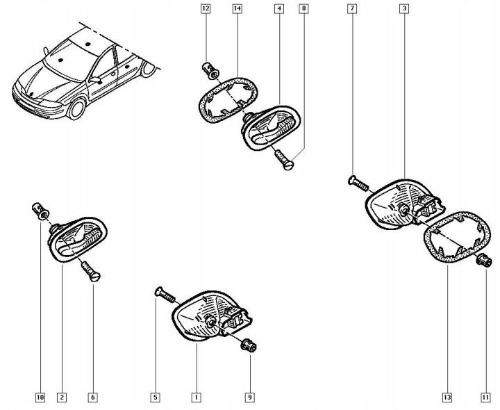 фото №6, Ручка дверей права renault espace iv 8200000724