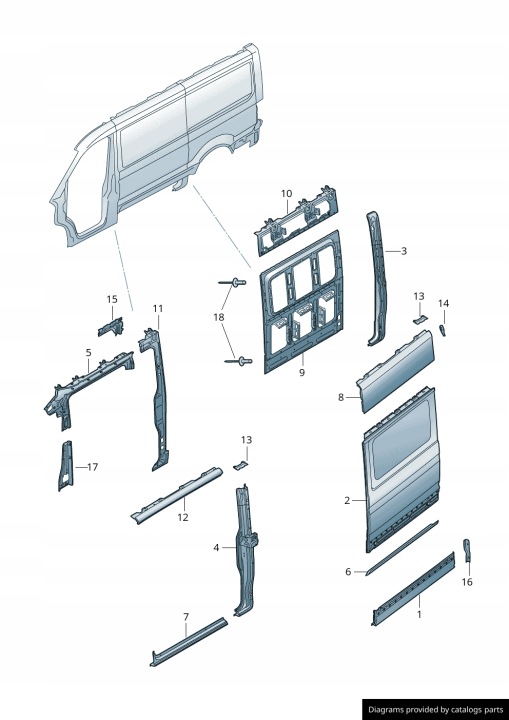 фото №6, Рама крышная vw crafter 2 ii man 7c0 7c0810197b