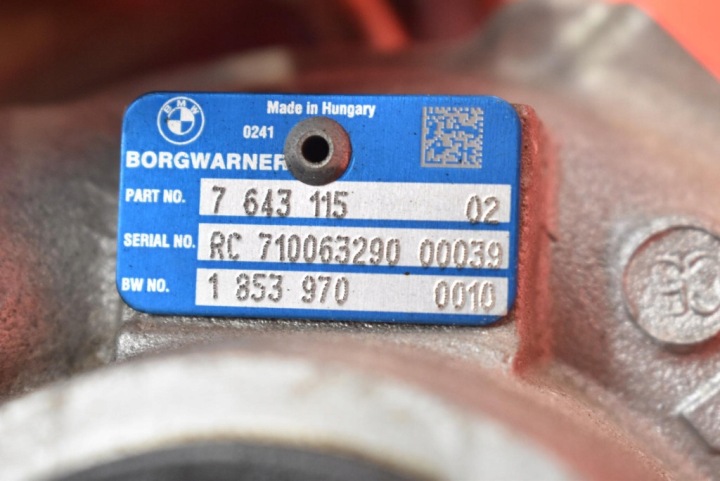 фото №10, Турбонагнетатель турбина 7643115 bmw x5 f15 3.0 i 306 km xdrive 13-18