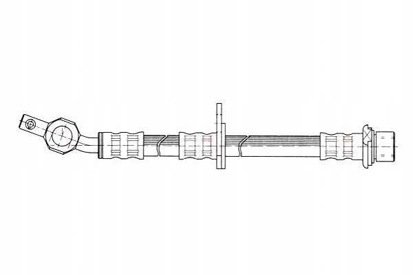 фото №1, Trw шланг тормозной гибкий зад l/p dł. 498m