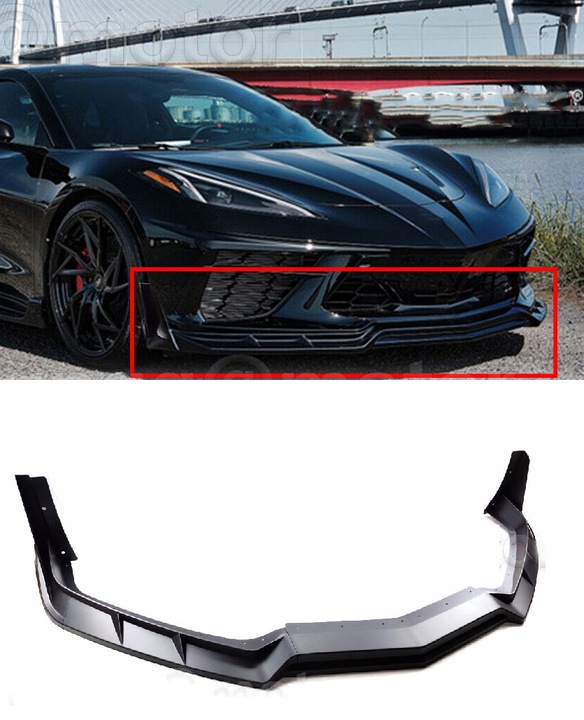 фото №1, Накладка бампера перед chevrolet corvette c8 z51 20-23
