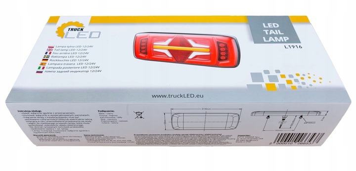 фото №8, Лампа задня комбінована led neon iveco kpl.