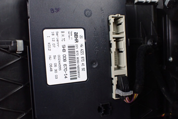 фото №8, Mercedes s w221 cl w216 повітродувка обігрівач a2218307360