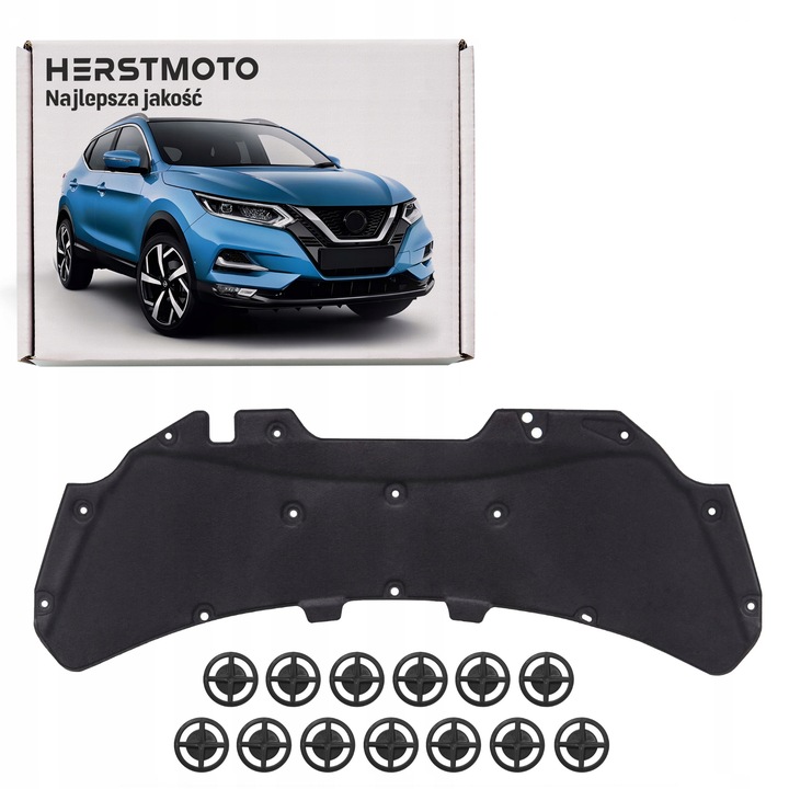 фото №1, Nissan qashqai 2014-2021 шумоизоляция капота 658404ea0a + клипсы