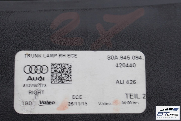 фото №9, Audi q5 лампы led задние зад 80a945093 80a945094 80a 945 093 80a 945 094 201