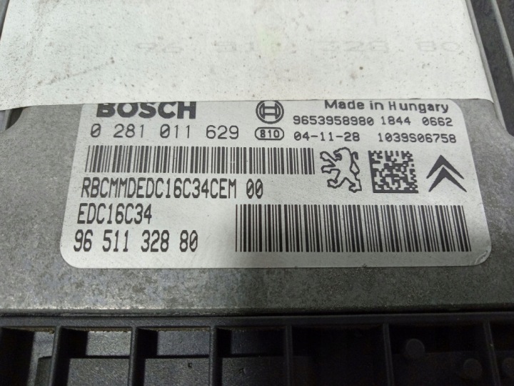 фото №5, Citroen c4 i 04- 1.6 hdi 109km блок керування двигуном (ecu) 9651132880
