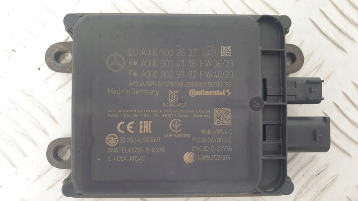 фото №1, Mercedes модуль радар датчик disctronic a0009002637