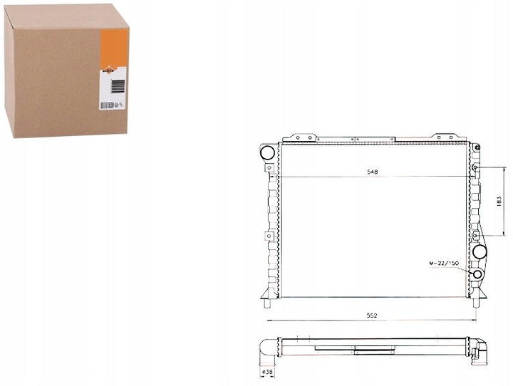 фото №1, Радиаторов двигателя alfa romeo 164 75 90 1.8-3.0 10.