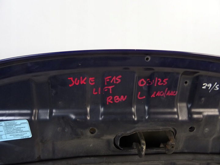 фото №15, Nissan juke рестайлінг f15 капот кришка двигуна rbn