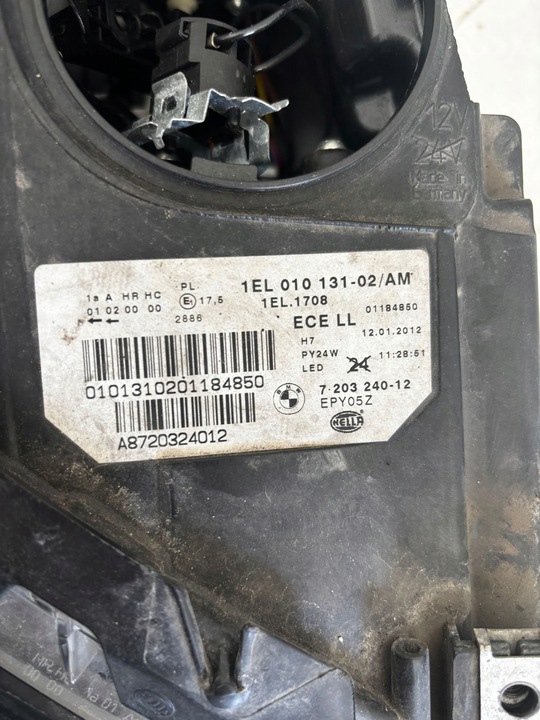 фото №14, Bmw 5 f10 f11 1el01013102 права лампа передня фара правий