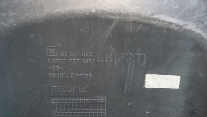 фото №11, Подкрылок левый перед chevrolet spark m300 96687065