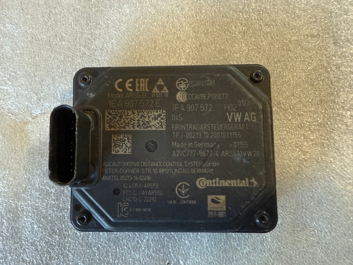 фото №1, Радар дистронік acc vw audi 1ea907572e.....