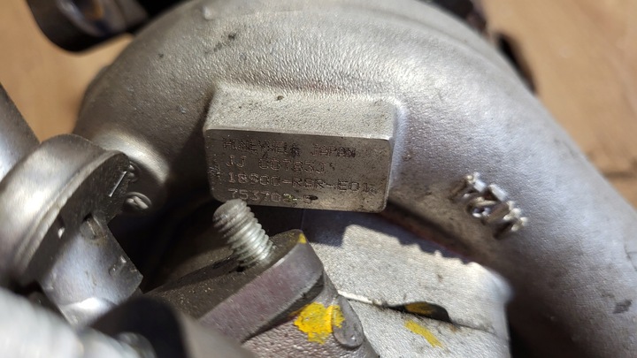 фото №5, Турбина honda civic viii 8 ufo 2,2 i-ctdi 18900-rsr-e01