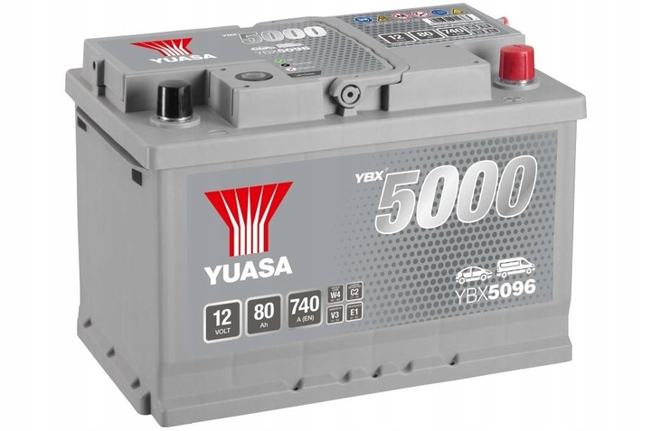 АКУМУЛЯТОР YUASA YBX5096 80AH 740A