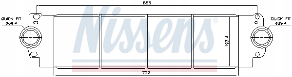 фото №14, Интеркулер nissens 96683 7h0145804a