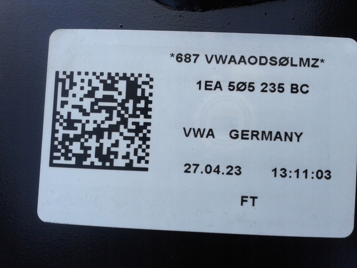 фото №6, Тележка подрамник зад vw id3 id4 enyaq 1ea505288a новое оригинальный