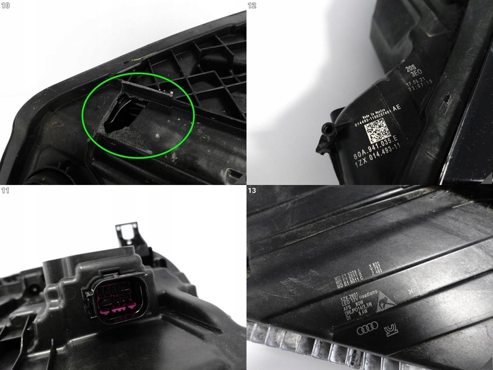 фото №11, Audi q5 sq5 ii 80a fy рестайлинг 21- matrix полный led лампа левая перед eu 035e