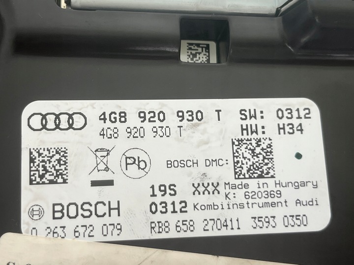 фото №12, Audi a7 c7 s line 3.0 tdi 2011r спідометр  прилади оригінал європа