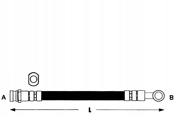 фото №1, Ap шланг гальмівний land rover freelander 1.8 i 1