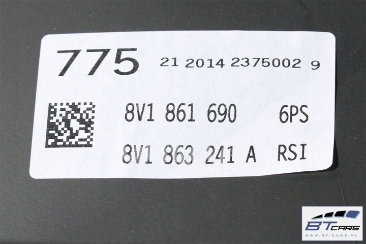 фото №8, Audi a3 туннель средний + подлокотник 8v1863241a 8v1861690 8v1 863 241 a 8v