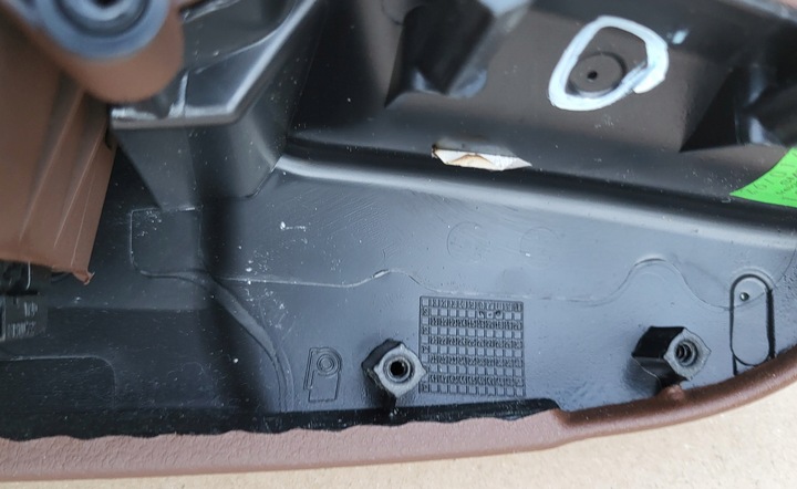 фото №13, Підлокітник обшивка перемикач скла задній audi a6 c7 4g коричнева шкіра оригінальний номер