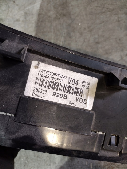 фото №5, Спидометр 3b0920929b vw passat b5 fl 1.9 tdi