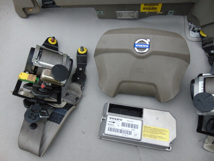 фото №9, Набір подушка безпеки консоль подушка ремені kpl volvo xc90 i 2002- європа