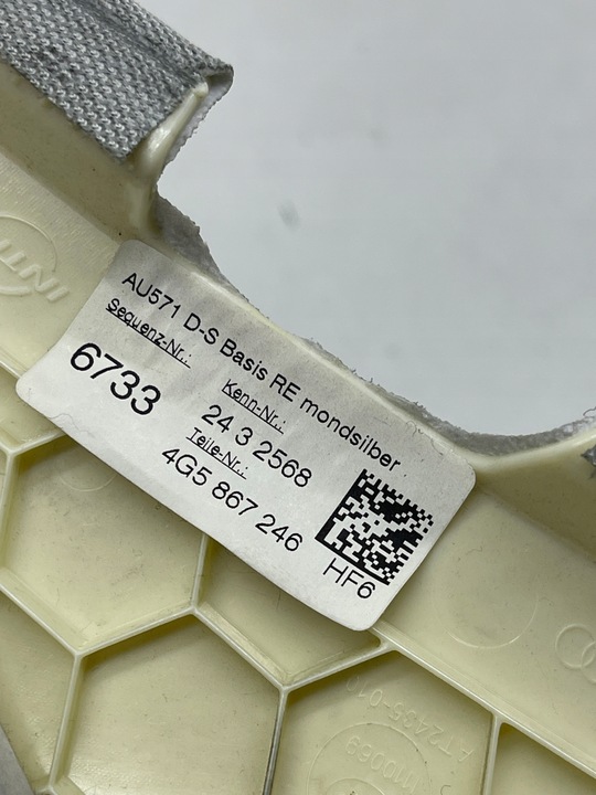 фото №8, Audi a6 c7 sedan захист обшивка стійка стеля оббивка зад права