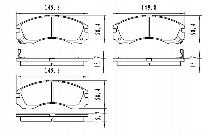 фото №2, Тормозные колодки тормозные перед