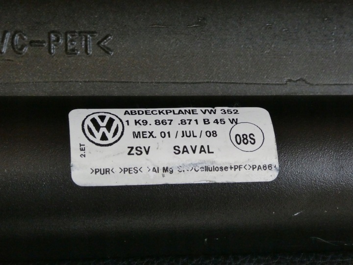 фото №8, Ролета багажника vw golf v універсал 1k9867871b