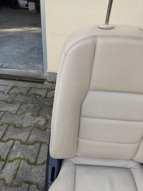 фото №13, Mercedes w204 c класс сиденья перед белая кожа правый