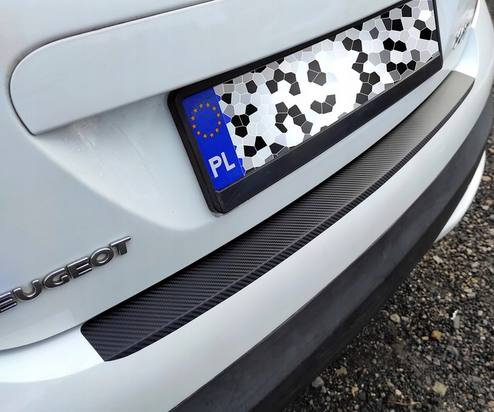 фото №8, Наклейка плівка захисна na бампер карбон 90x8,8cm