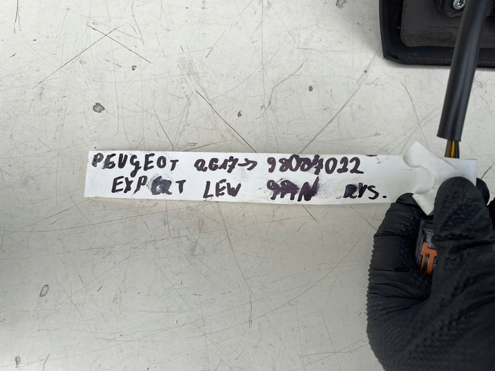 фото №9, Дзеркало ліві перед 9 pin 98087022 peugeot expert iii citroen jumpy proace