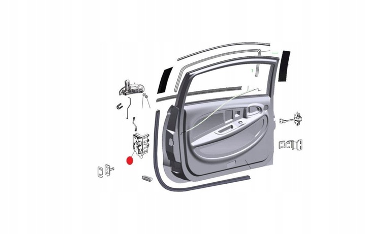 фото №1, Замок дверь левый casalini m20