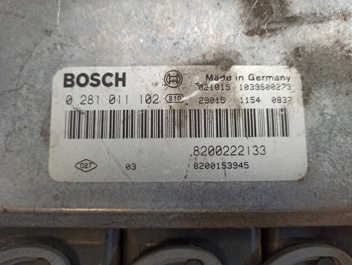 фото №14, Renault scenic i 1.9 dci блок управления двигателя 8200153945 8200222133 0281011102